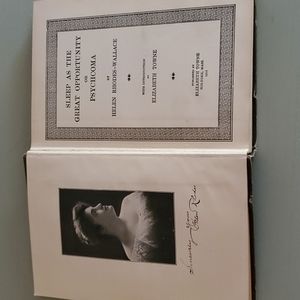 Vintage 1918 Sleep As The Great Opportunity or Psychcoma by Helen Rhodes-Wallace
